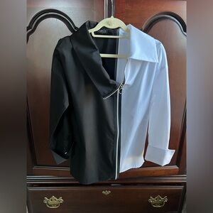 Black and White Women's Top